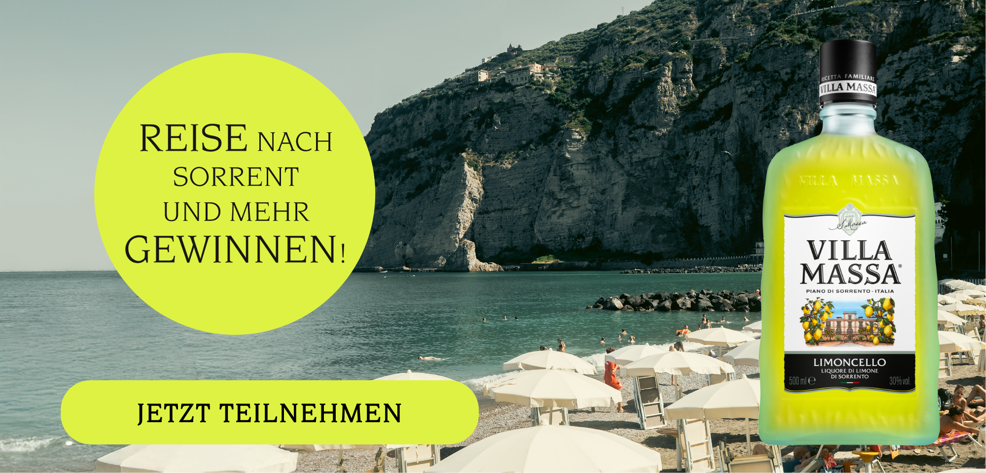 Gewinne mit Villa Massa eine Reise nach Sorrent und mehr!